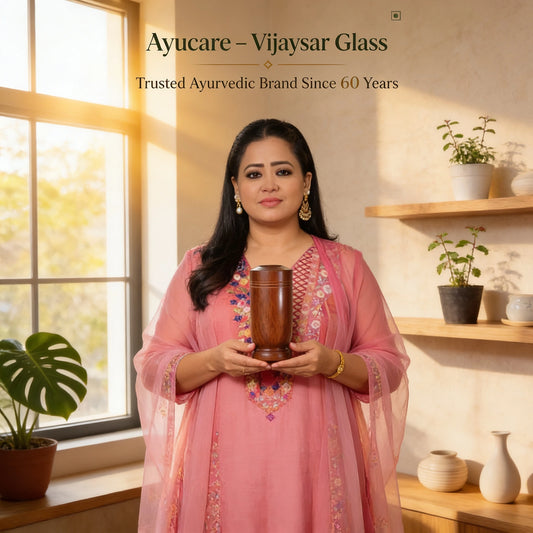 Sugar Balance Vijaysar Wood Glass
